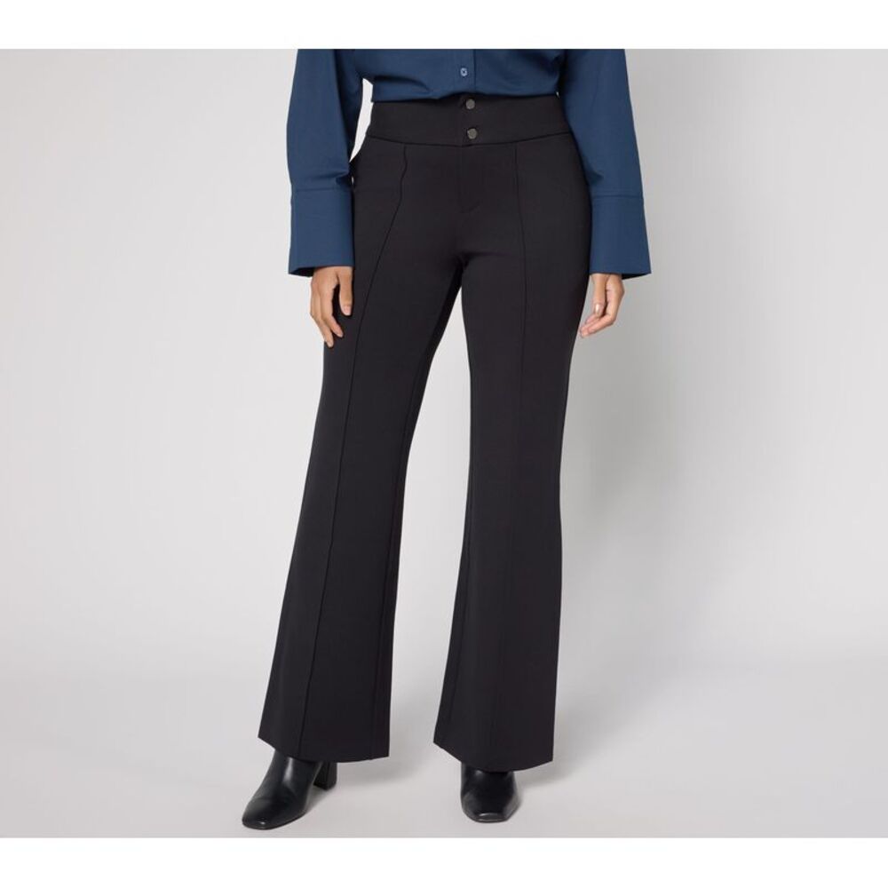 Liberare Women's Pants Sz M Ponte Tailored Bootcut Black A710626